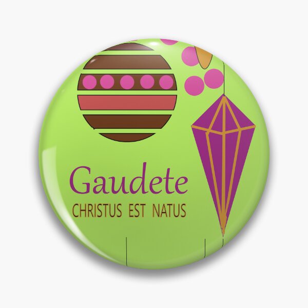 Item preview, Retro Christmas Ornaments - Gaudete Latin Mass Art designed and sold by MaryKunzGoldman.