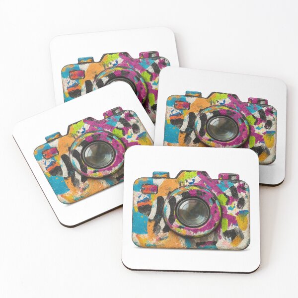 Item preview, Colorful Acrylic & Watercolor Effect Artistic Camera designed and sold by Pacika.
