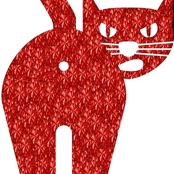 Artwork thumbnail, Red Rhinestone Cat by TheIconSmith