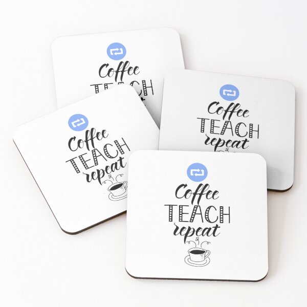 Item preview, coffe teach repeat funny 	  	 designed and sold by xczlrgbxgkq97.
