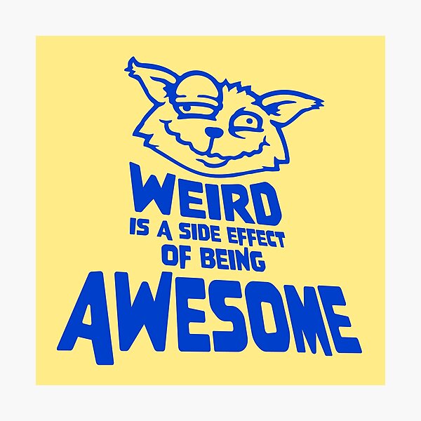 Item preview, Cat Lady Weird is a side effect of being awesome designed and sold by shirt-o-mat.