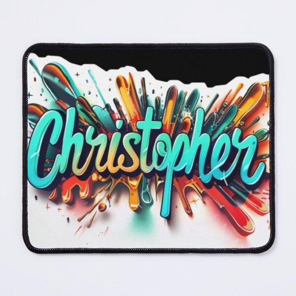 Item preview, Christopher 3D Graffiti Style Name Art designed and sold by AlexLineArt.