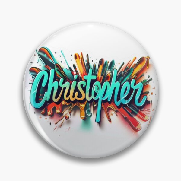 Item preview, Christopher 3D Graffiti Style Name Art designed and sold by AlexLineArt.