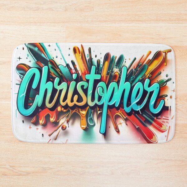 Item preview, Christopher 3D Graffiti Style Name Art designed and sold by AlexLineArt.