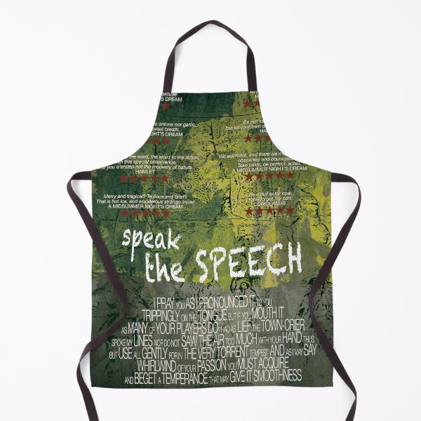 Item preview, "Speak the speech" Shakespeare Quotation designed and sold by nosoonersaid.
