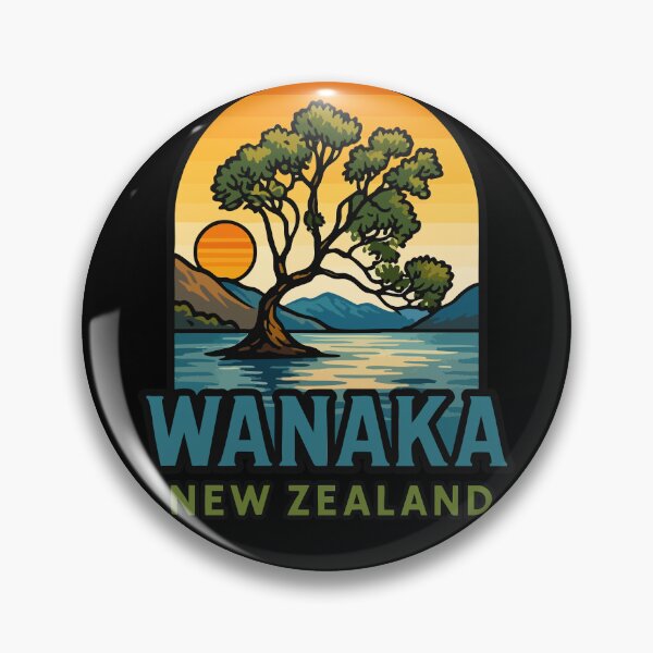 Item preview, Wanaka New Zealand Retro Travel designed and sold by TomFrontierArt.