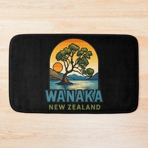 Item preview, Wanaka New Zealand Retro Travel designed and sold by TomFrontierArt.