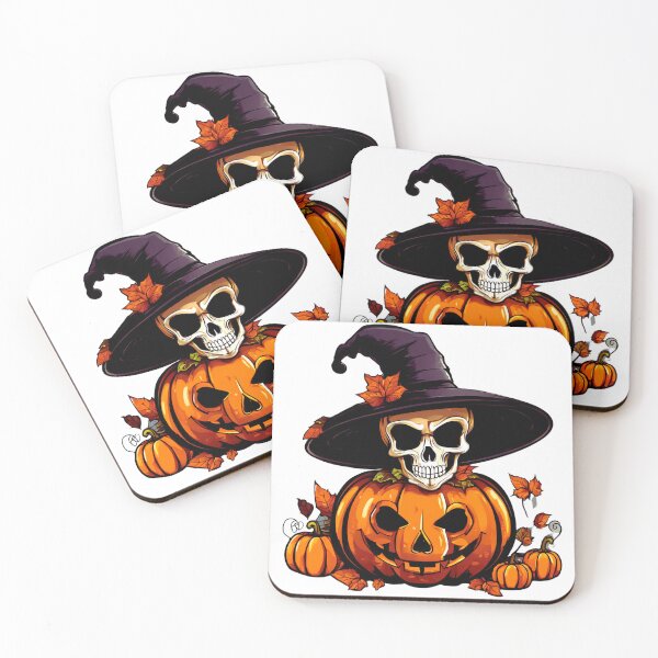 Item preview, Skull in a Pumpkin Hat designed and sold by Zofia Sosnecka.