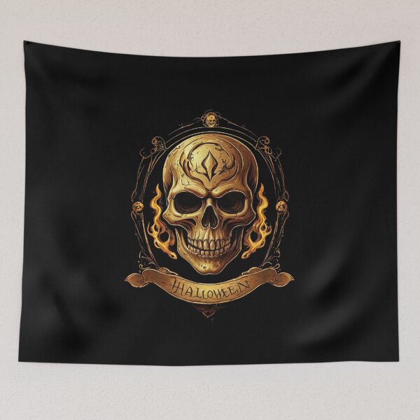 Item preview, The Golden Halloween Crest designed and sold by CamillaCreation.