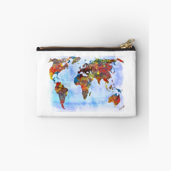 Item preview, World map, watercolor world map designed and sold by Rosaliartbook.