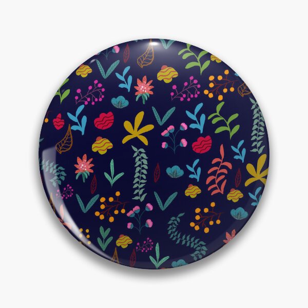 Item preview, Vibrant Hand Drawn Floral Pattern designed and sold by Dreamy Ocean Art.