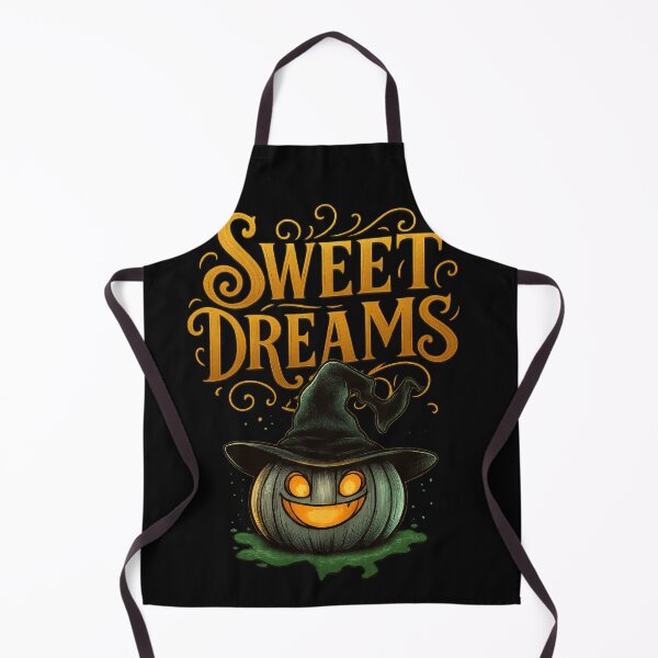 Item preview, Smiling Pumpkin with Witch Hat and Sweet Dreams Text designed and sold by Daagath.