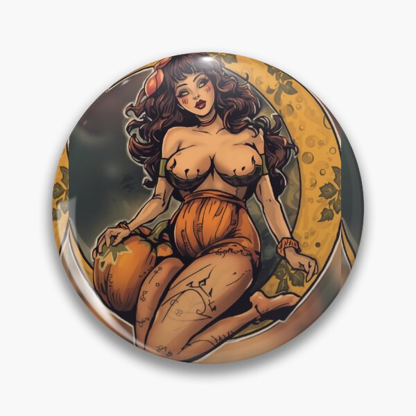Item preview, Pin-up Slutty Pumpkin (clean)  designed and sold by Shikrolao.