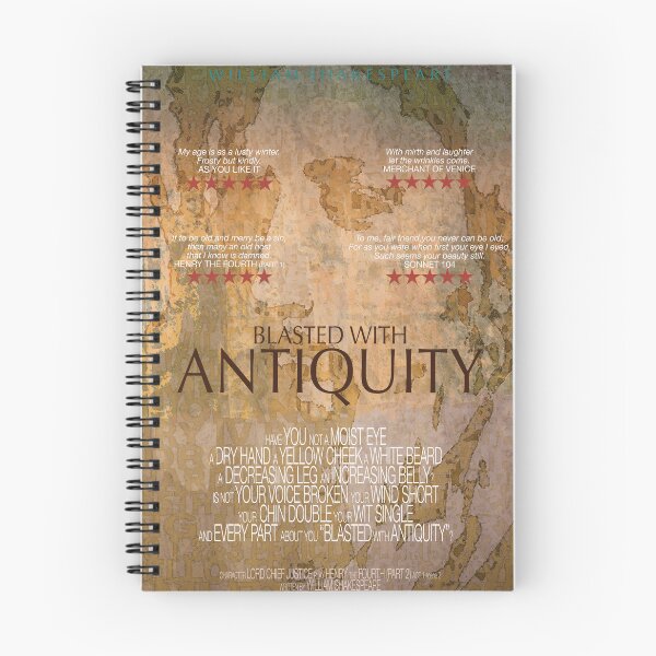 Item preview, "Blasted with Antiquity" Shakespeare Quotation designed and sold by nosoonersaid.