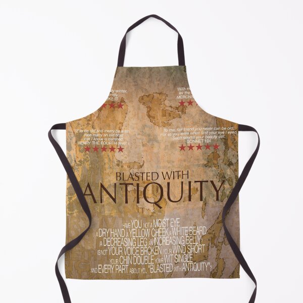 Item preview, "Blasted with Antiquity" Shakespeare Quotation designed and sold by nosoonersaid.