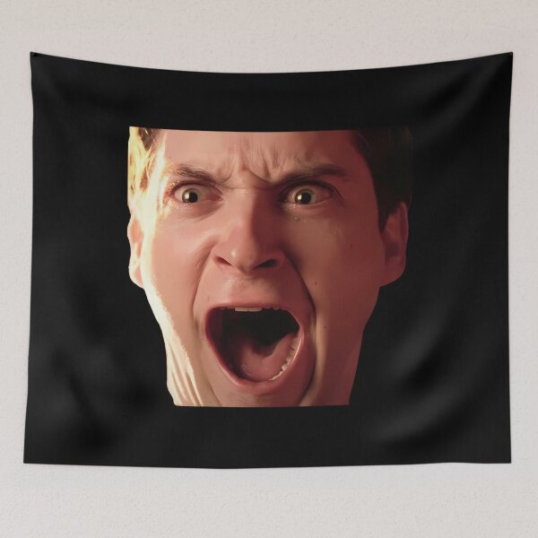 Item preview, Tobey Maguire Screaming Face Meme  	 designed and sold by lastrmzddn20.