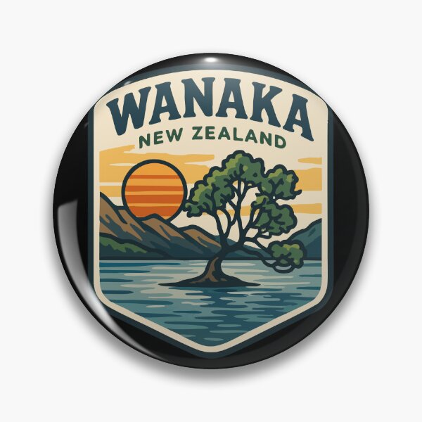 Item preview, Wanaka New Zealand Retro Vintage Travel designed and sold by TomFrontierArt.