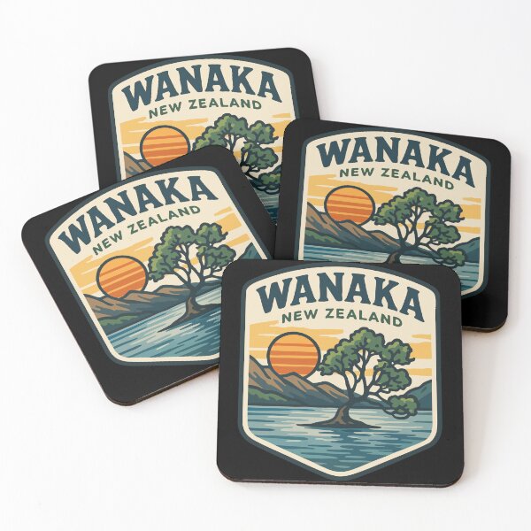 Item preview, Wanaka New Zealand Retro Vintage Travel designed and sold by TomFrontierArt.