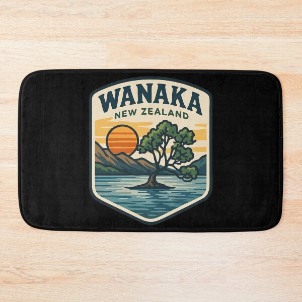 Item preview, Wanaka New Zealand Retro Vintage Travel designed and sold by TomFrontierArt.