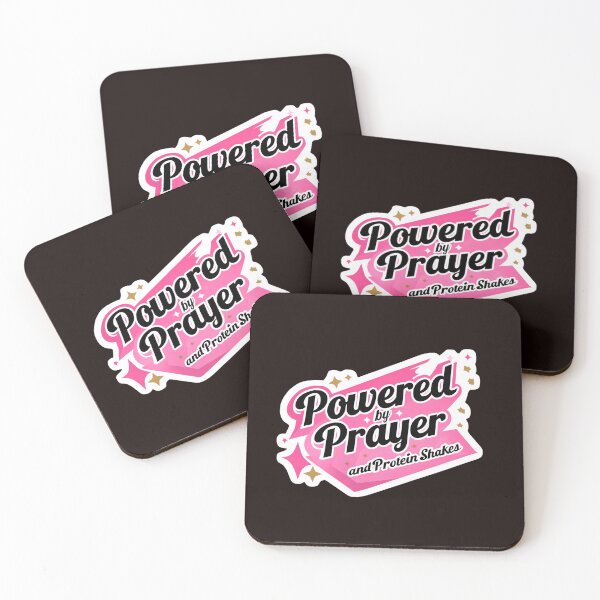 Item preview, Powered by Prayer and Protein Shakes | Funny Christian Fitness Quote | Faith and Gym Design for T-Shirts, Stickers, Hoodies & Mugs designed and sold by WHDProduction45.