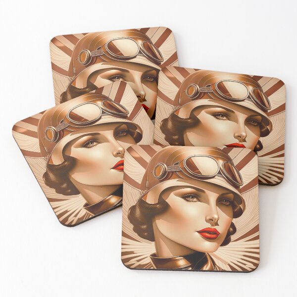 Item preview, Art Deco Aviatrix designed and sold by LanaGustavsson.