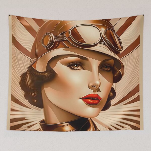 Item preview, Art Deco Aviatrix designed and sold by LanaGustavsson.
