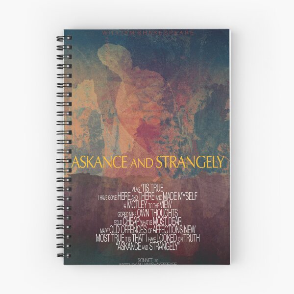 Item preview, "Askance and Strangely" Shakespeare Sonnet 110 designed and sold by nosoonersaid.