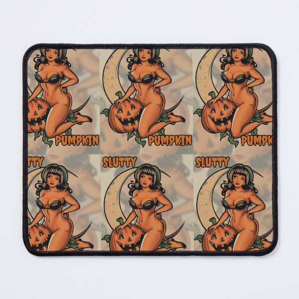 Item preview, Retro Pin-up Slutty Pumpkin designed and sold by Shikrolao.