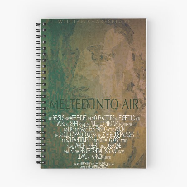 Item preview, "Melted into Air" Shakespeare Quotation designed and sold by nosoonersaid.