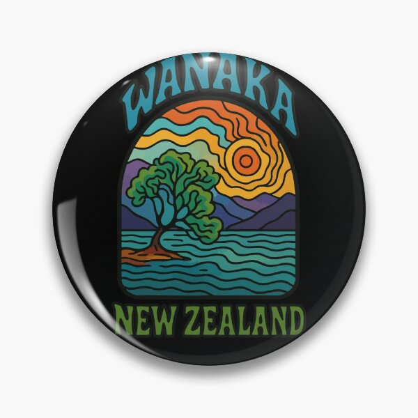 Item preview, Wanaka New Zealand Retro Trippy designed and sold by TomFrontierArt.