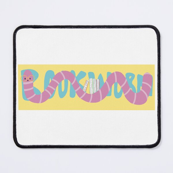 Item preview, bookworm book worm yellow backdrop designed and sold by Mariecobiz.