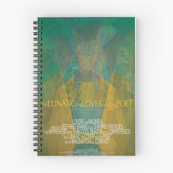 Item preview, "Lunatic Lover Poet" Shakespeare Quotation designed and sold by nosoonersaid.