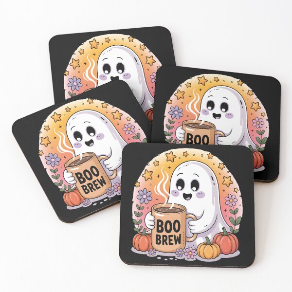 Item preview, Boo Brew Coffee Ghost T-Shirt | Kawaii  Ghost Coffee  Graphic Cozy Halloween  designed and sold by al21ex.