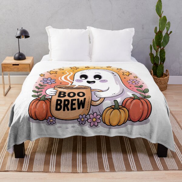 Item preview, Boo Brew Coffee Ghost T-Shirt | Kawaii  Ghost Coffee  Graphic Cozy Halloween  designed and sold by al21ex.