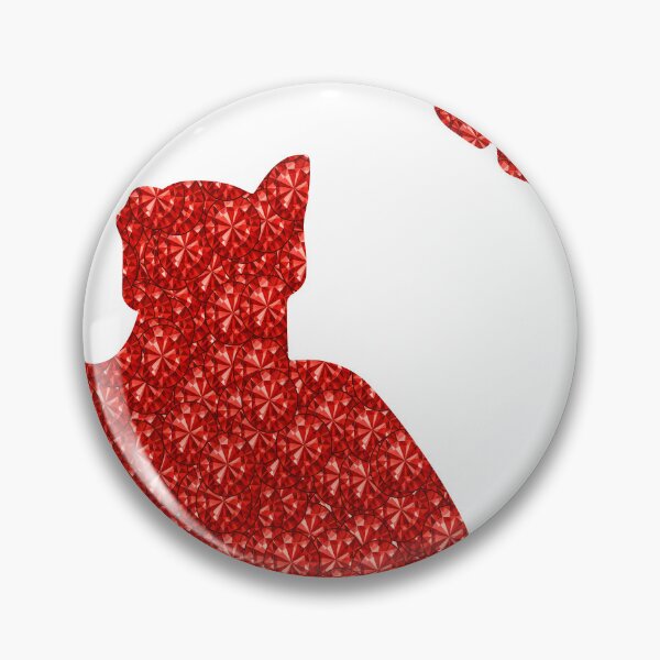 Item preview, Red Rhinestone  Kitten Playing With Butterflies designed and sold by TheIconSmith.