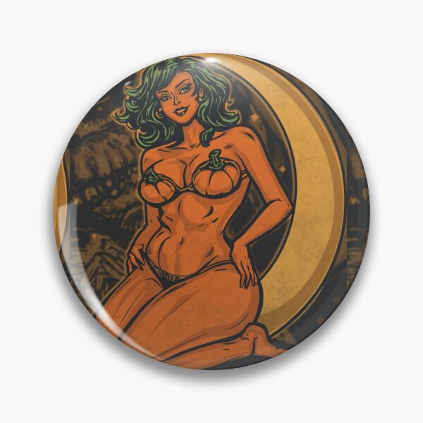 Item preview, Tattoo Pin-up Slutty Pumpkin (clean) designed and sold by Shikrolao.