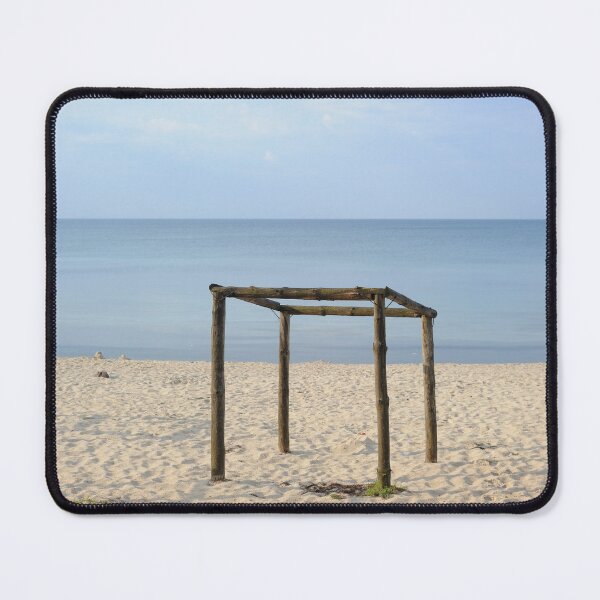 Item preview, Wooden Frame on Sandy Beach by the Sea designed and sold by printempstg.