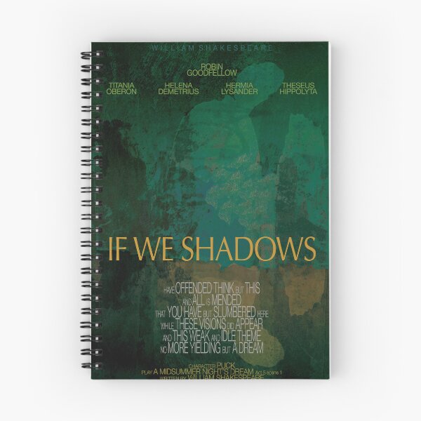 Item preview, "If we shadows" Shakespeare Quotation designed and sold by nosoonersaid.
