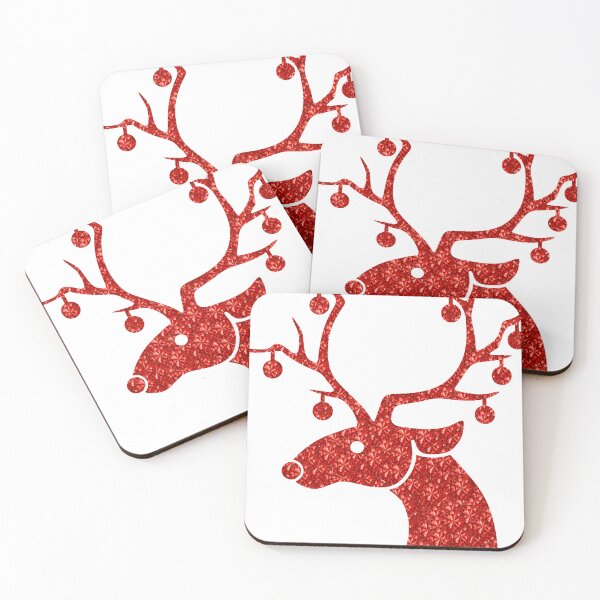 Item preview, Red Rhinestone  Christmas Reindeer designed and sold by TheIconSmith.