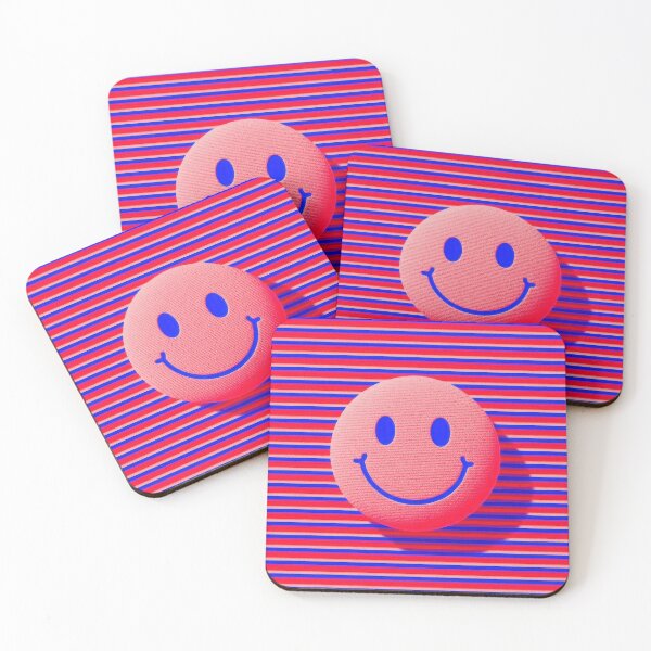 Item preview, Red smiley retro illustration designed and sold by ArtHouseNiklas.