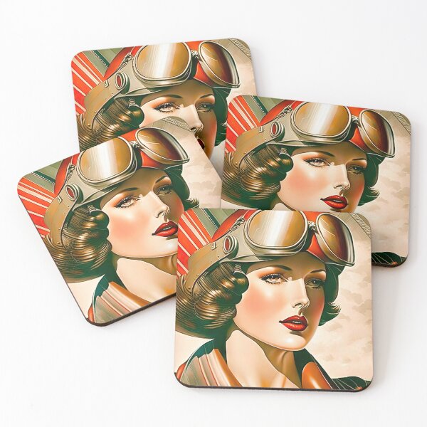 Item preview, Art Deco Aviatrix designed and sold by LanaGustavsson.