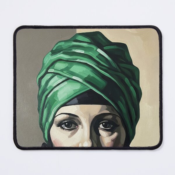 Item preview, The Green Turban - Original Art Deco Artwork designed and sold by elektronen.