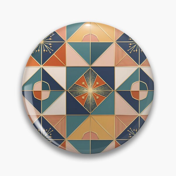 Item preview, Retro Mid-Century Modern Geometric Pattern designed and sold by TajSprinklz.