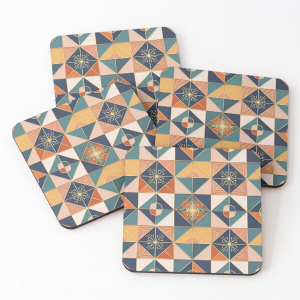 Item preview, Retro Mid-Century Modern Geometric Pattern designed and sold by TajSprinklz.