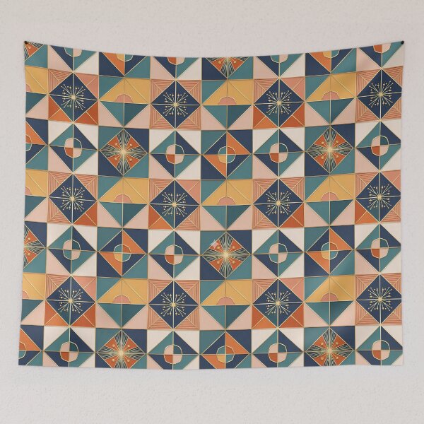 Item preview, Retro Mid-Century Modern Geometric Pattern designed and sold by TajSprinklz.