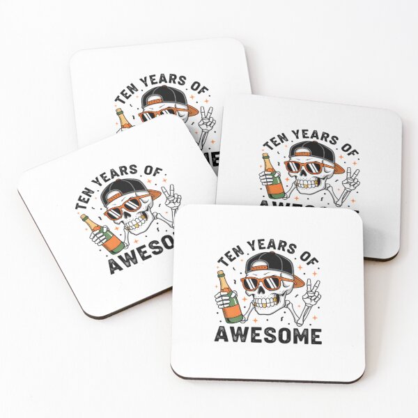 Item preview, Ten Years of Awesome Skeleton designed and sold by Linework Studio.