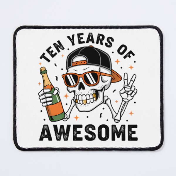 Item preview, Ten Years of Awesome Skeleton designed and sold by Linework Studio.