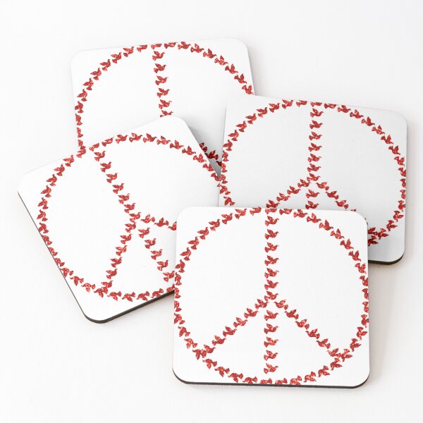 Item preview, Red Rhinestone  Peace Dove Sign designed and sold by TheIconSmith.