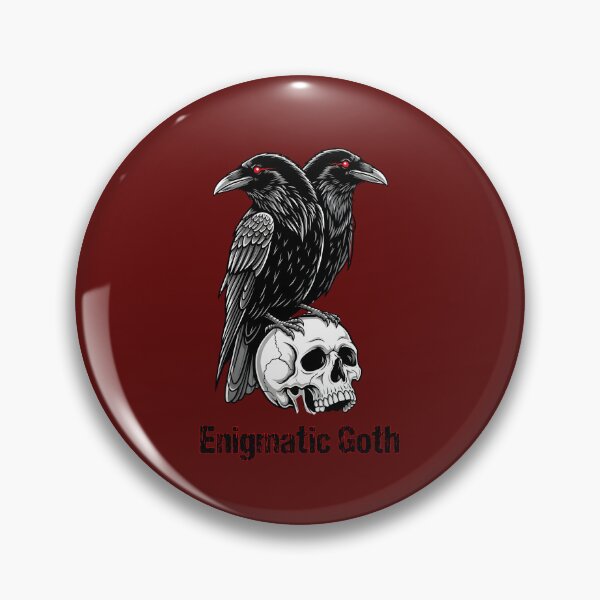 Artikelvorschau, Zwei Raben und Schädel | Enigmatic Goth Kunst entworfen und verkauft von EnigmaticGoth.