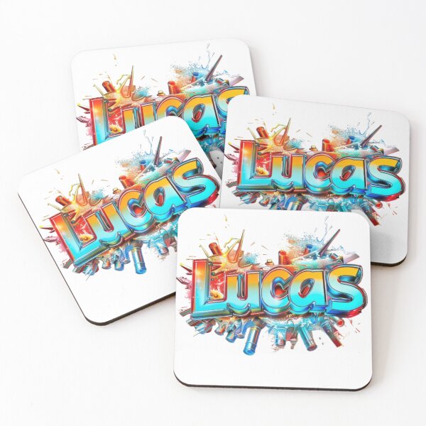 Item preview, Lucas 3D Graffiti Style Name Art designed and sold by AlexLineArt.
